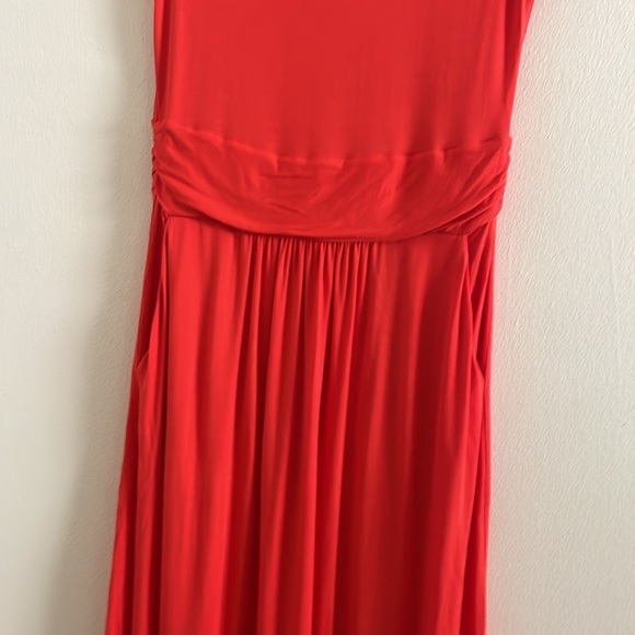 Boden Amelie Jersey Midi Dress Women’s Size 6 Regular Short Sleeve Orange Red - Picture 5 of 10